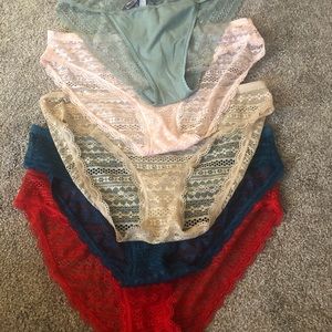 5 panties from Victoria’s Secret